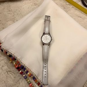 SKAGEN Watch, Silver, Slim. Strap Shows Wear. Watch Is in Perfect Condition.
